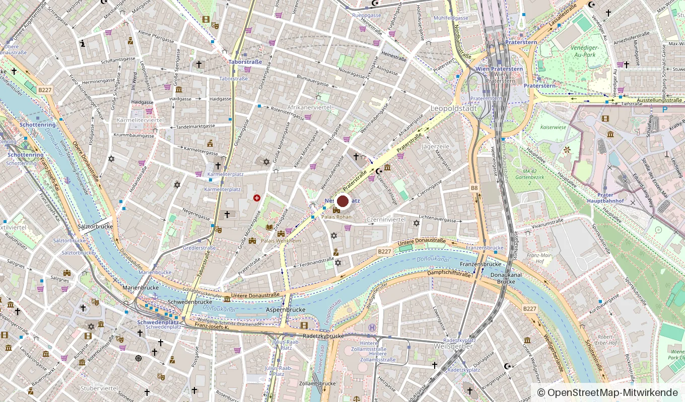 Karte: Praterstraße 40, 1020 Wien